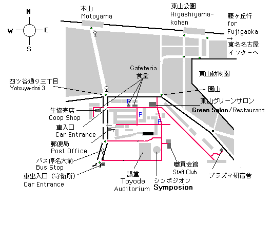  Higashiyama Campus Map
